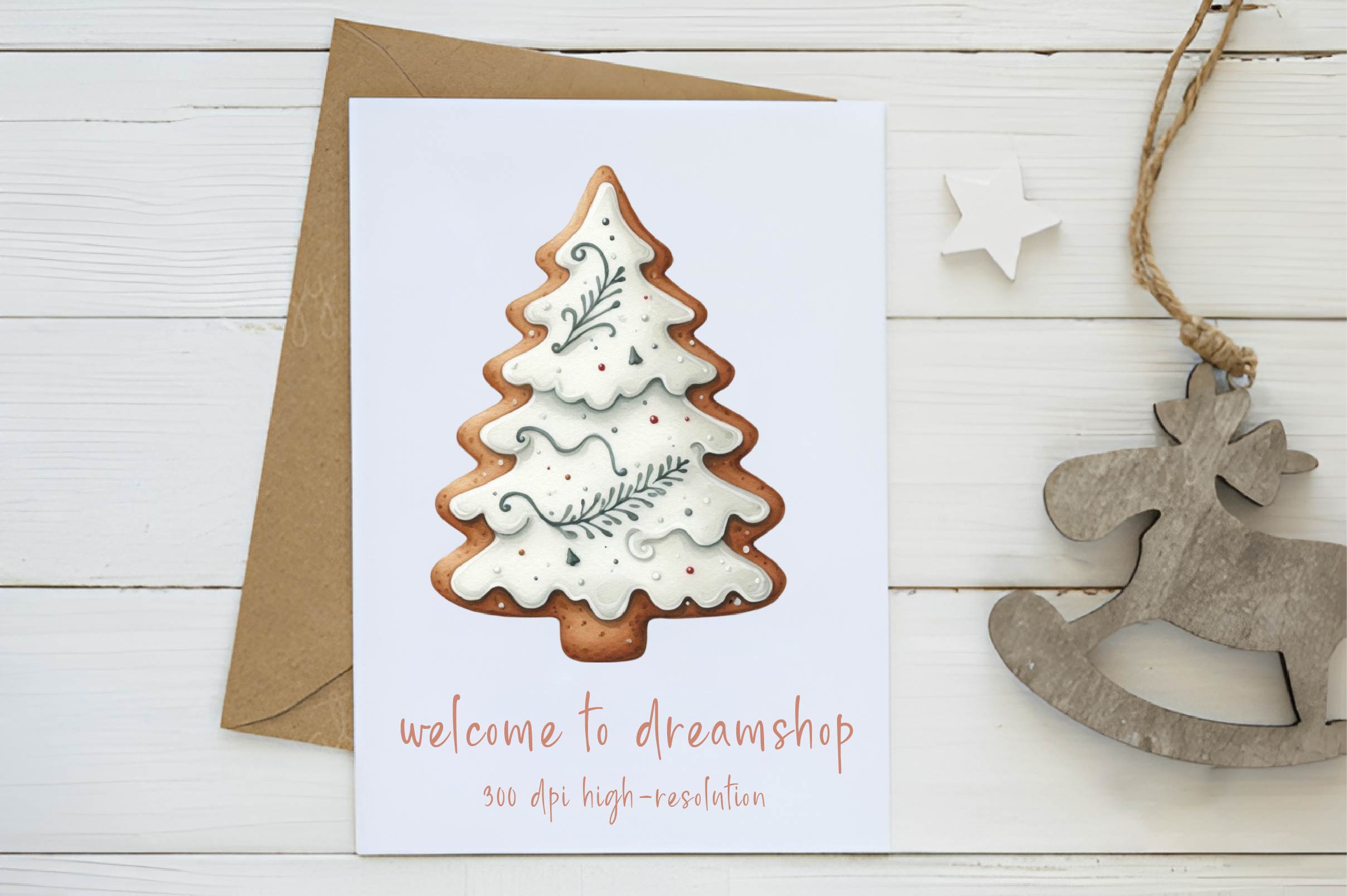 Christmas Cookie Tree Clipart Bundle - CraftNest - Digital Crafting and Art