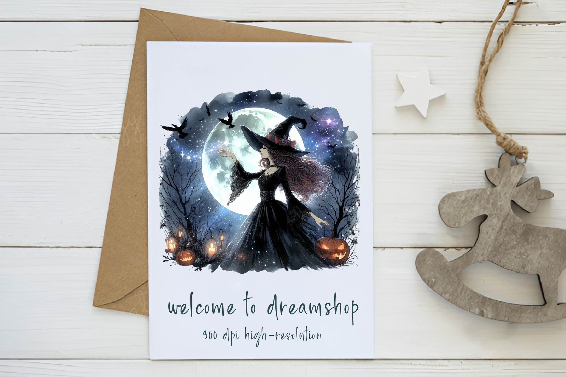 Halloween Mystical Witch Clipart Bundle - CraftNest - Digital Crafting and Art