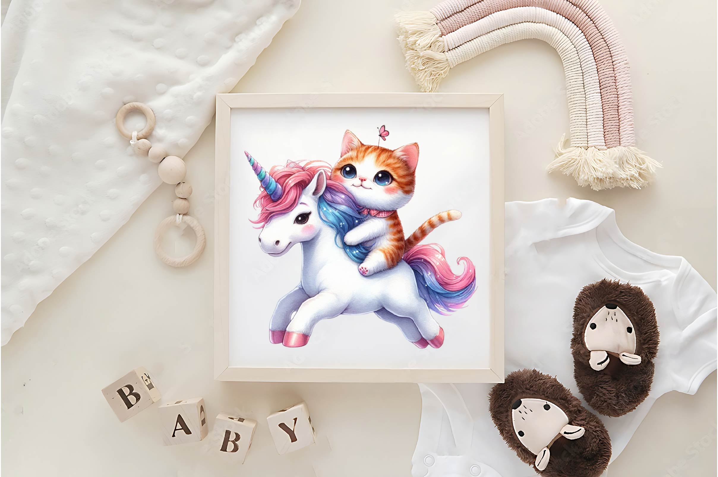 Cat Riding Unicorn Clipart Bundle - CraftNest - Digital Crafting and Art