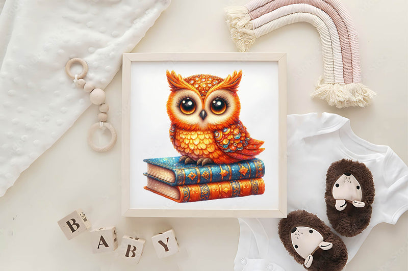 Bright Owl Clipart Bundle - CraftNest - Digital Crafting and Art