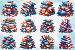 4th Of July Pillow Clipart Bundle - CraftNest - Digital Crafting and Art