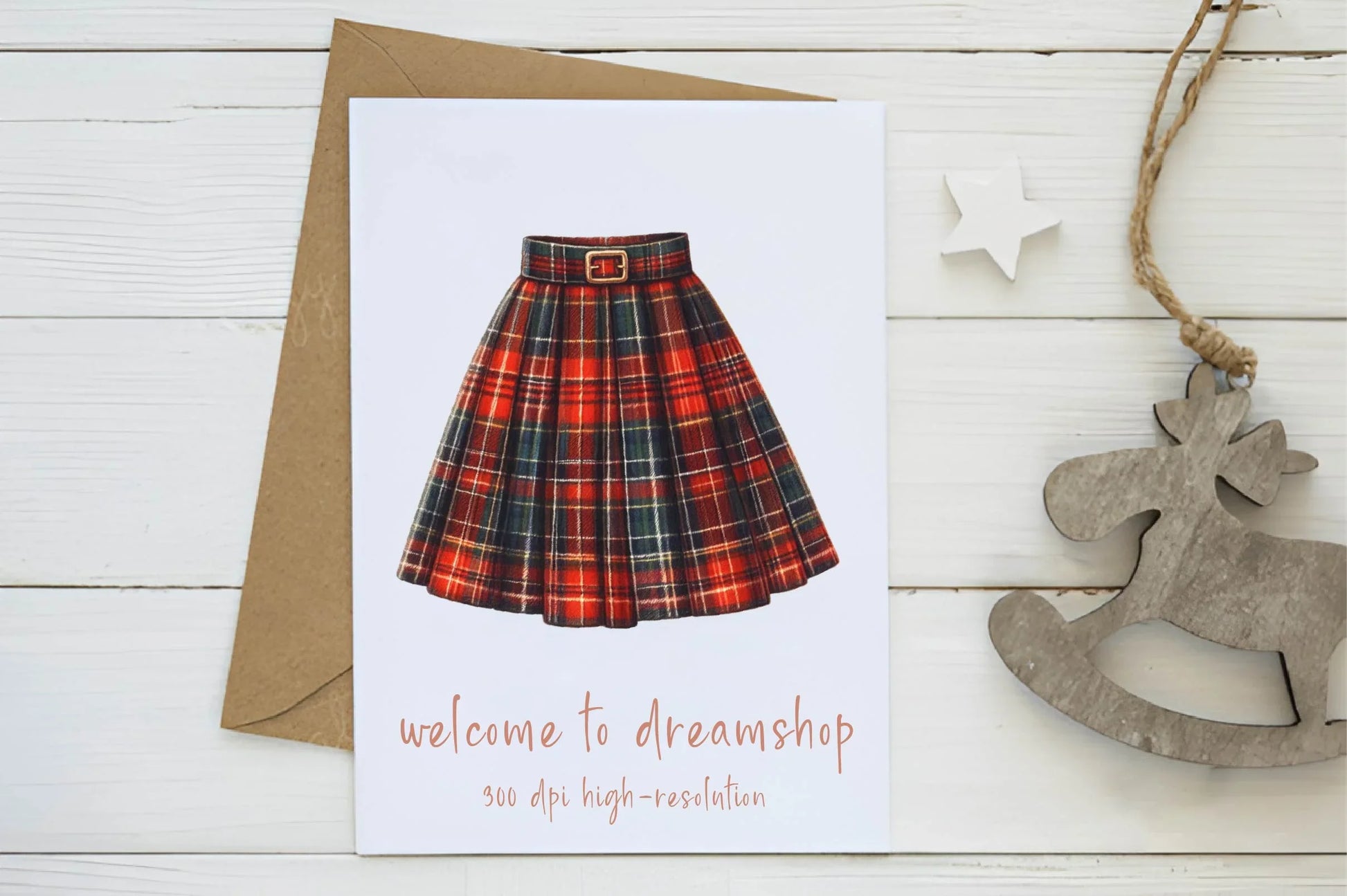 Christmas Plaid Skirt Clipart Bundle - CraftNest - Digital Crafting and Art