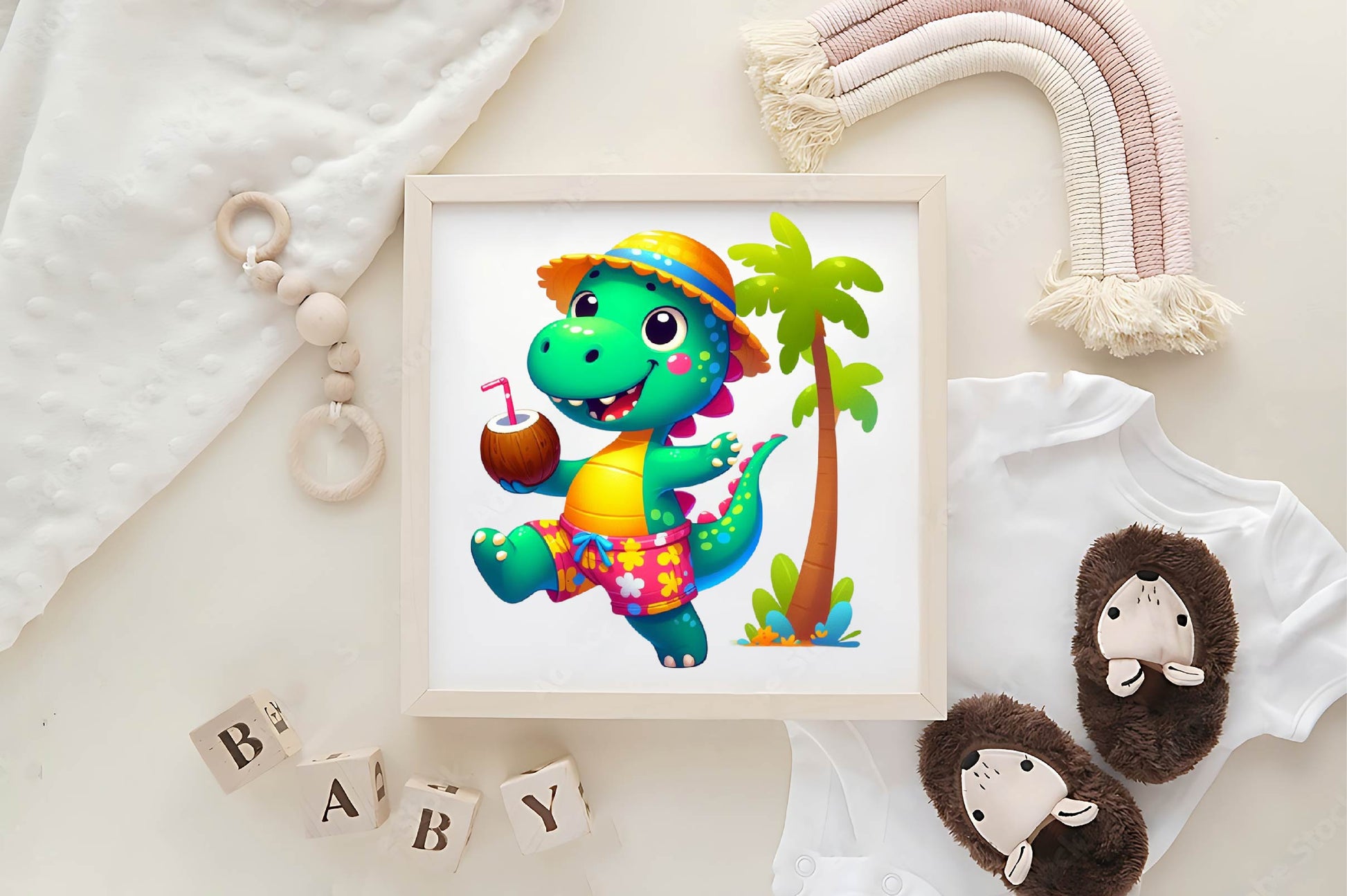 Dinosaur In Pool Party Clipart Bundle - CraftNest - Digital Crafting and Art