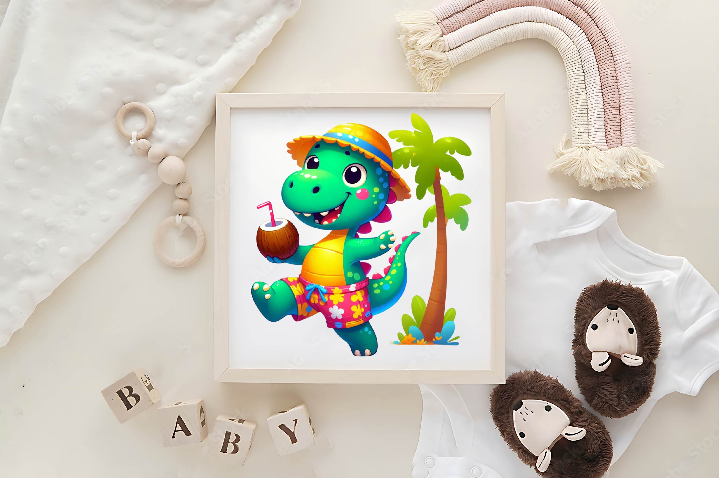 Dinosaur In Pool Party Clipart Bundle - CraftNest - Digital Crafting and Art