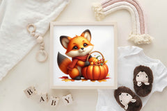Autumn Fox Clipart Bundle - CraftNest - Digital Crafting and Art