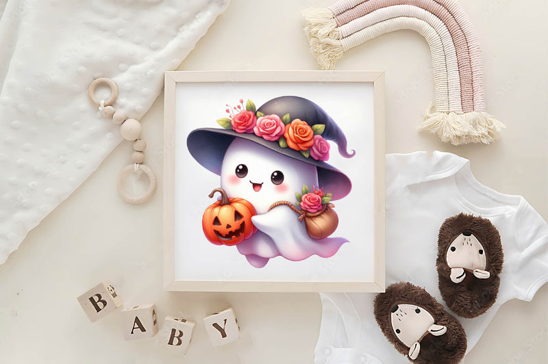 Cute Ghost Clipart Bundle 2 - CraftNest - Digital Crafting and Art