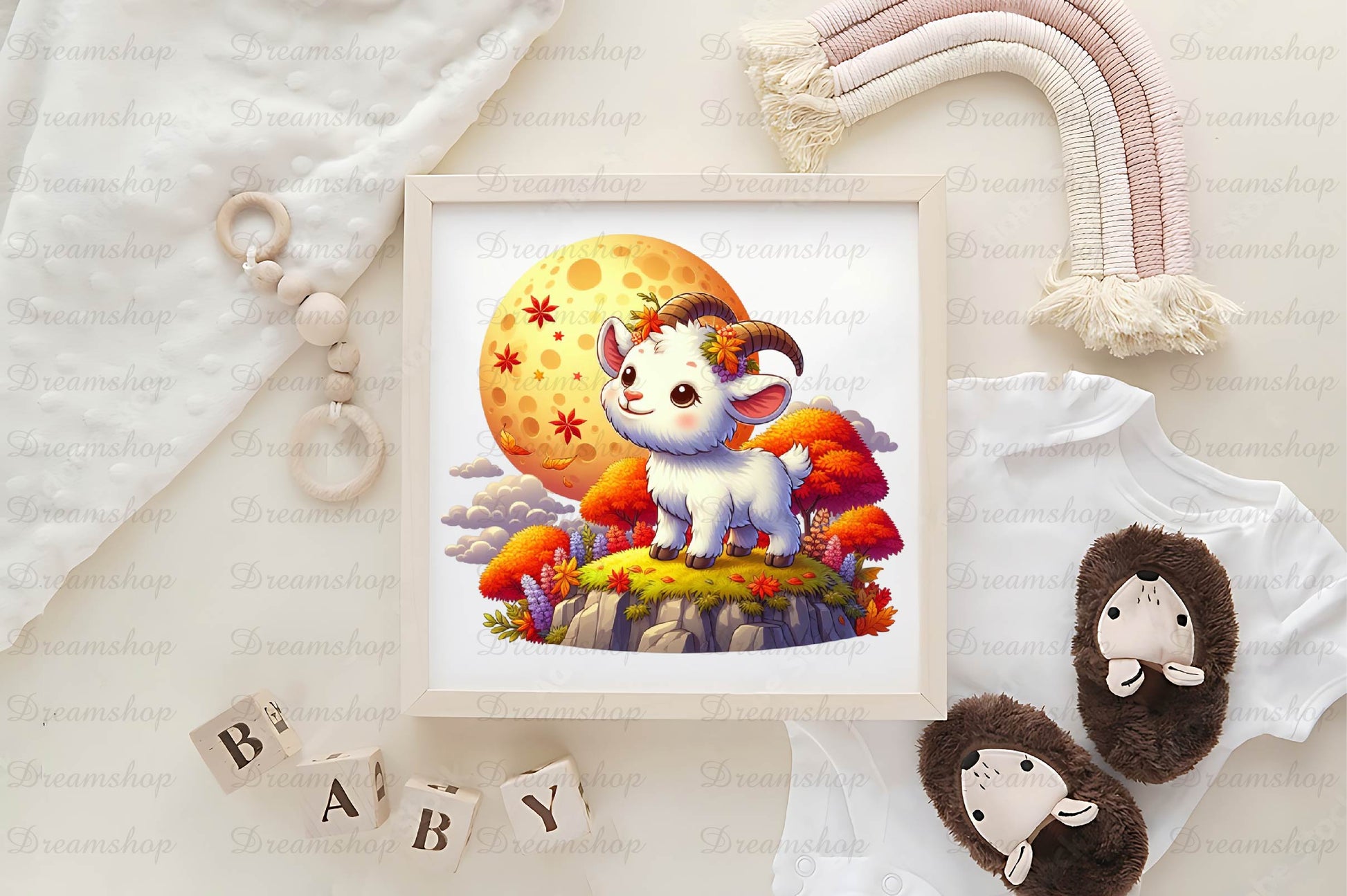 Fall Goat Clipart Bundle - CraftNest - Digital Crafting and Art