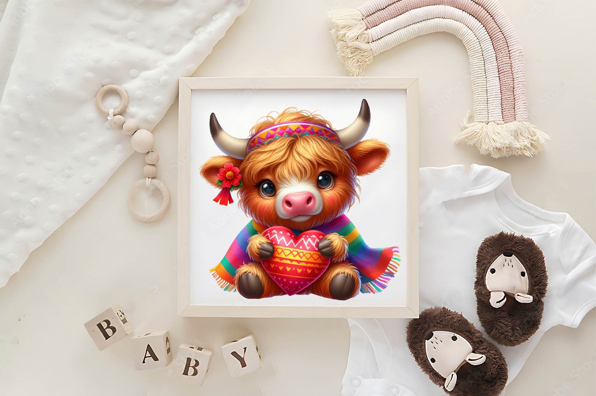 Cinco De Mayo Highland Cow Clipart Bundle 1 - CraftNest - Digital Crafting and Art