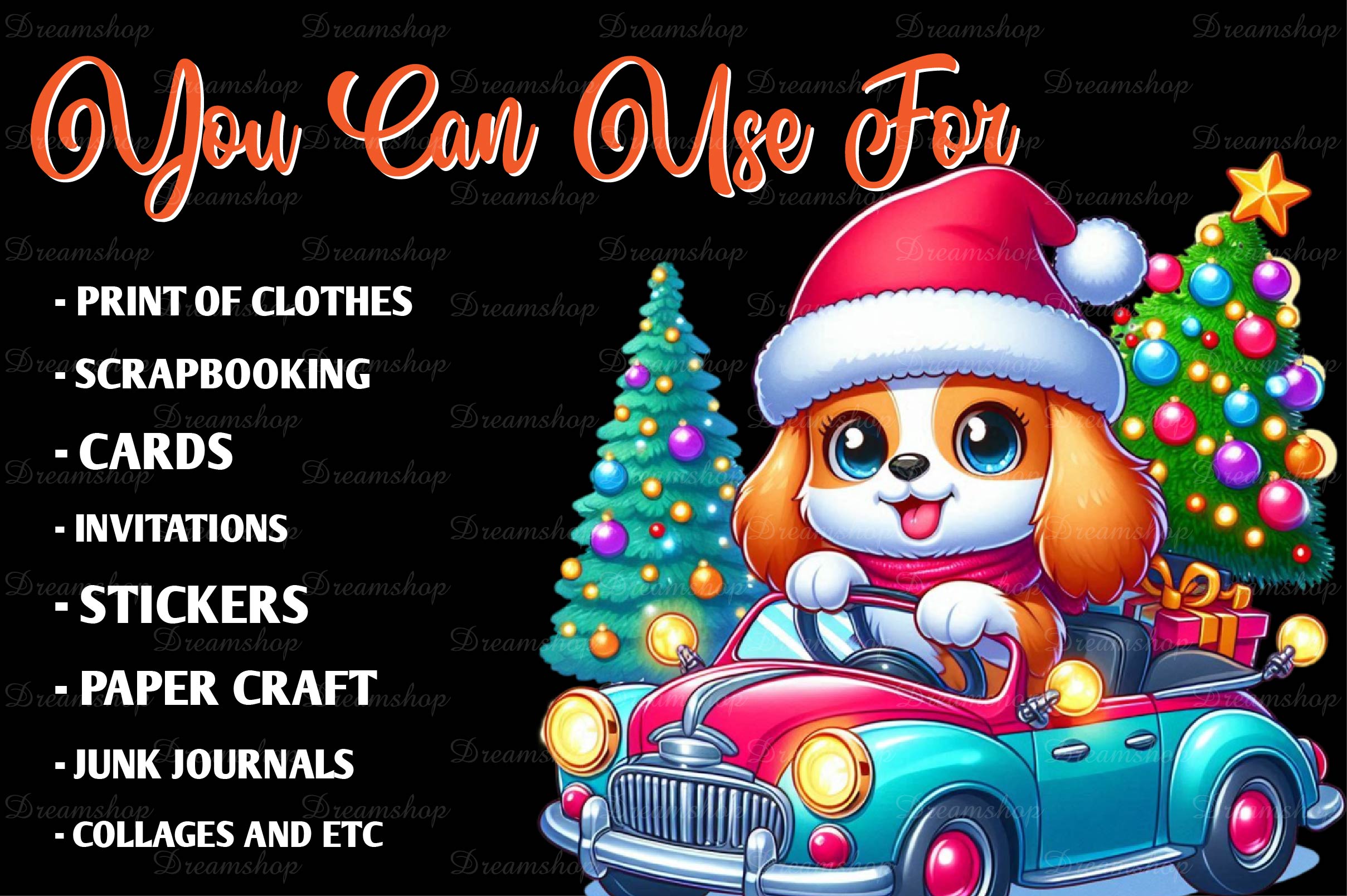 Christmas Dog Clipart Bundle - CraftNest - Digital Crafting and Art