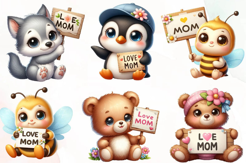 Mothers Day Love Mum Clipart Bundle - CraftNest - Digital Crafting and Art