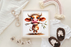 Cute Funny Cow Funny Cow Clipart Bundle - CraftNest - Digital Crafting and Art
