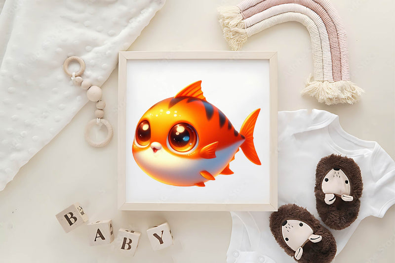 Cute Tuna Fish Clipart Bundle - CraftNest - Digital Crafting and Art