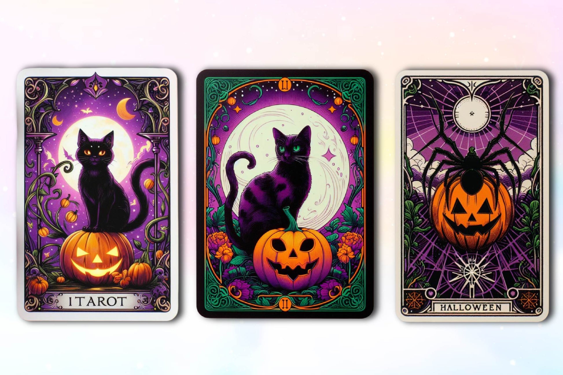 Halloween Animals Tarot Card Clipart Bundle - CraftNest - Digital Crafting and Art