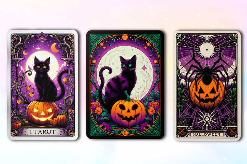 Halloween Animals Tarot Card Clipart Bundle - CraftNest - Digital Crafting and Art