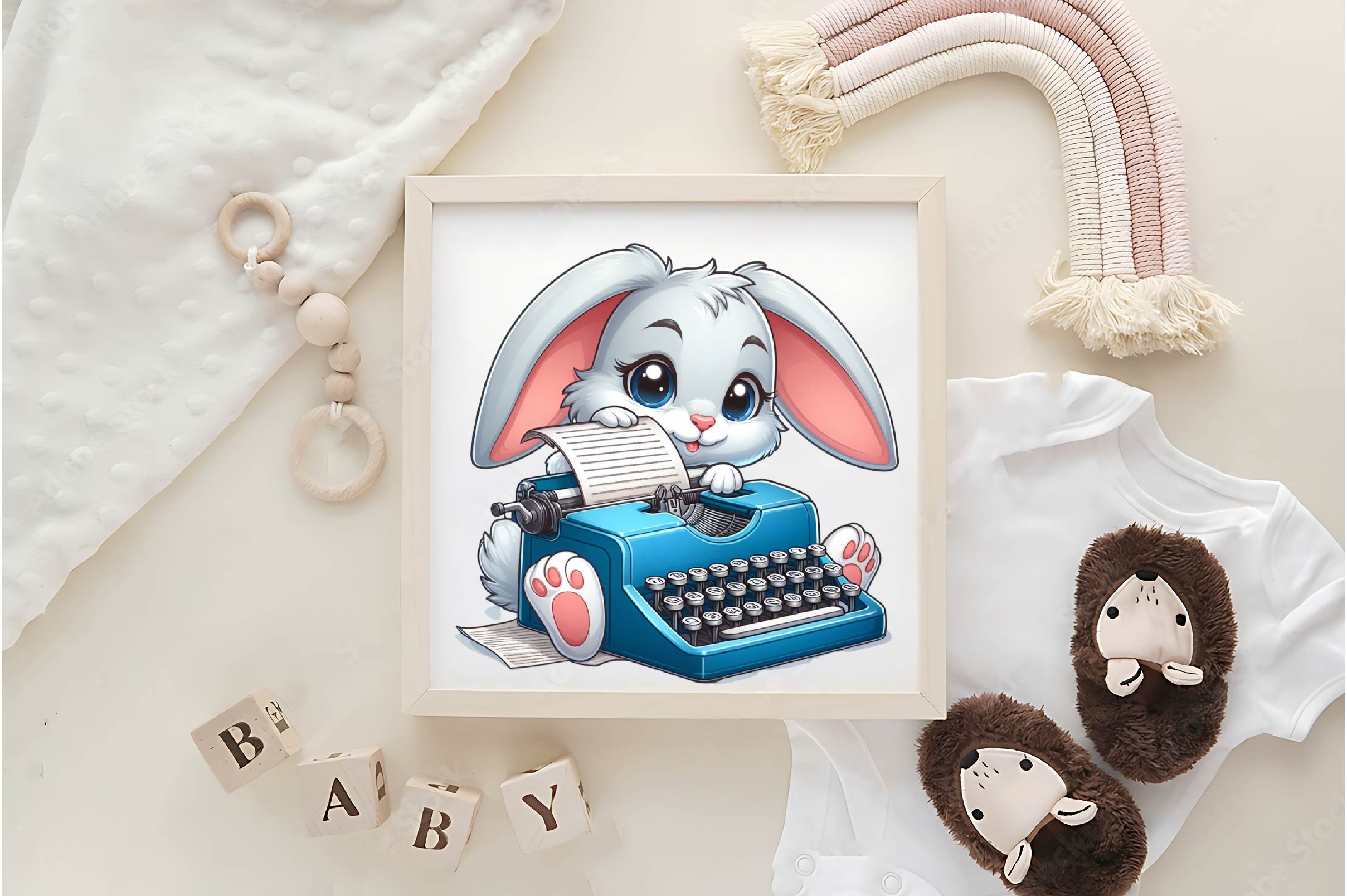 Cute Bunny Clipart Bundle - CraftNest - Digital Crafting and Art