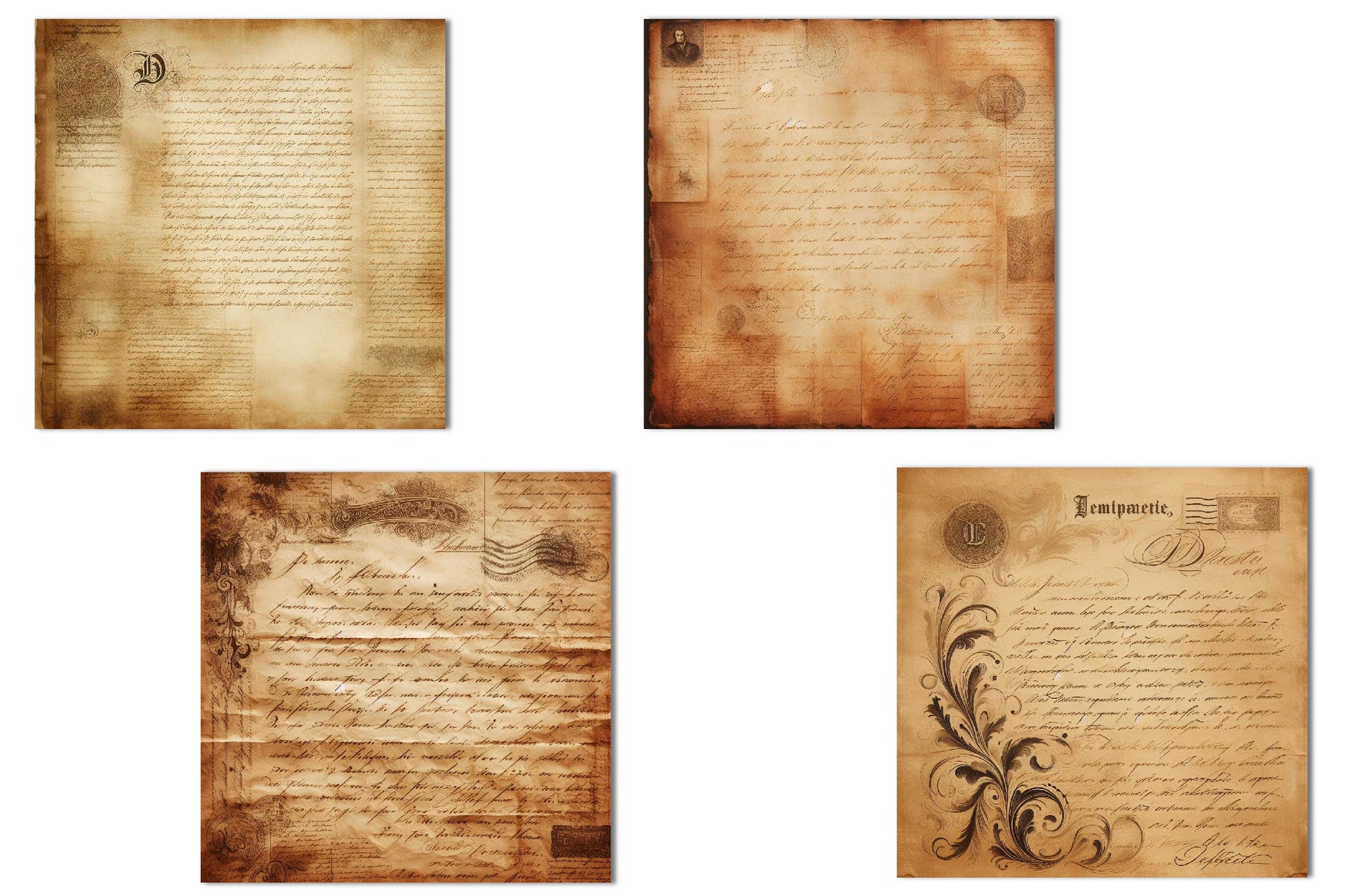 Old Letter Digital Paper Junk Journals - CraftNest - Digital Crafting and Art