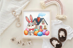 Easter Houses Clipart Bundle - CraftNest - Digital Crafting and Art