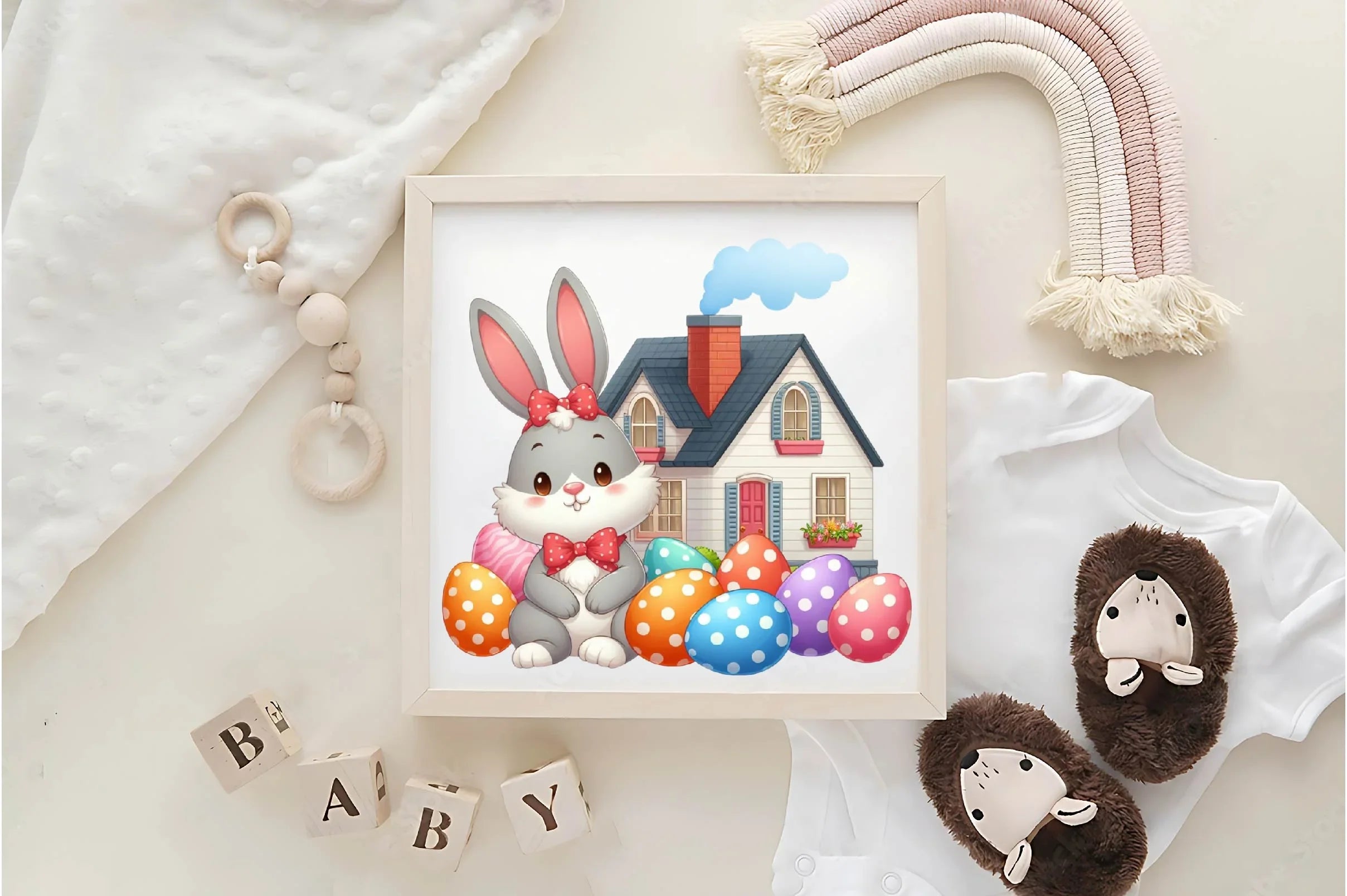 Easter Houses Clipart Bundle - CraftNest - Digital Crafting and Art