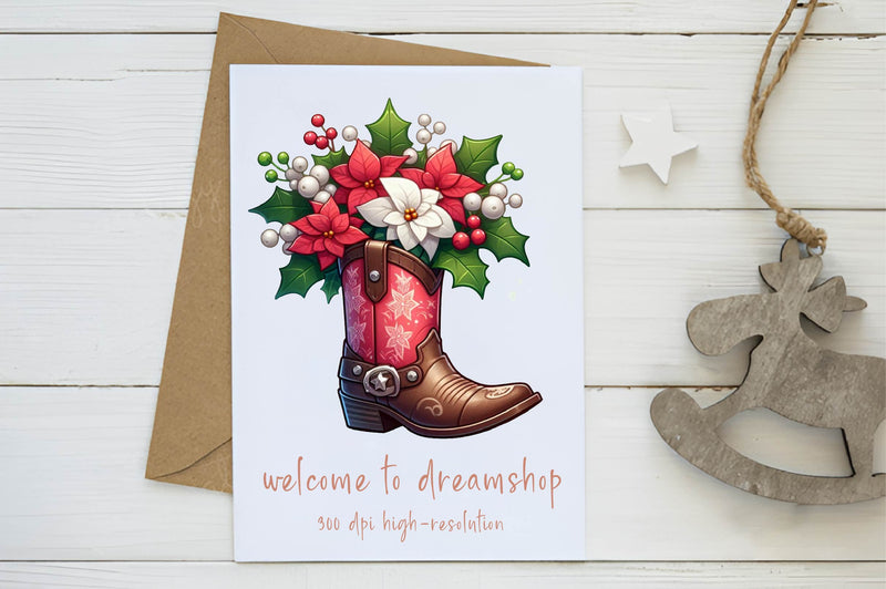 Western Cowboy Boot Clipart Bundle - CraftNest - Digital Crafting and Art