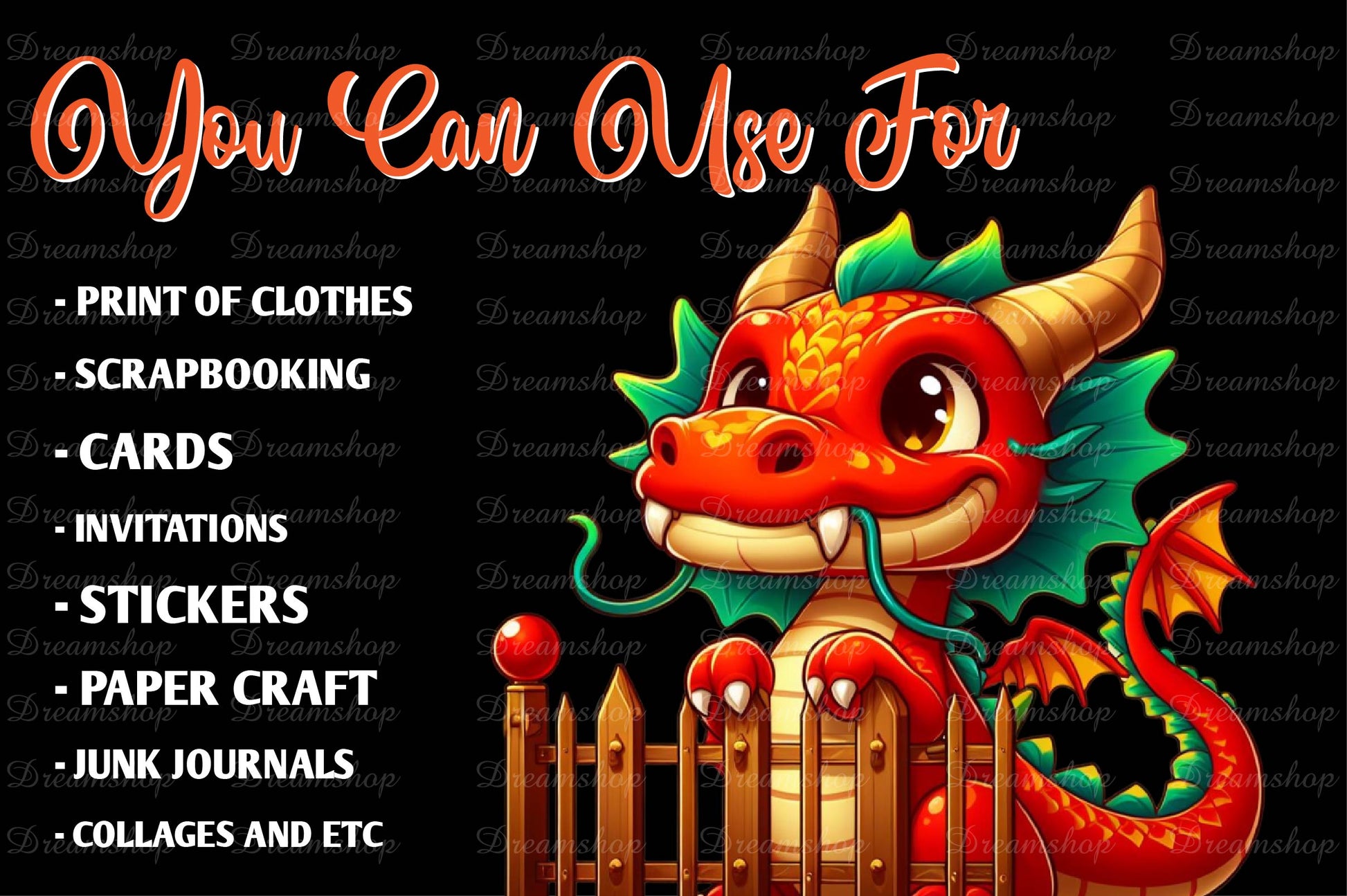 Cute Dragon Clipart Bundle - CraftNest - Digital Crafting and Art