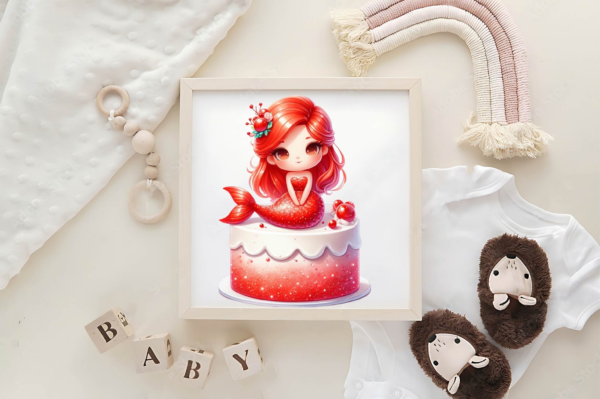 Mermaid Birthday Mermaids Clipart Bundle - CraftNest - Digital Crafting and Art