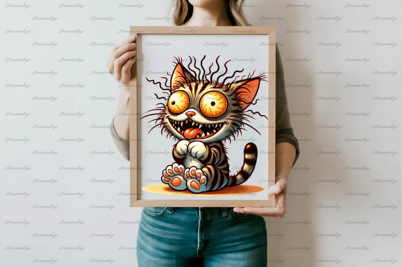 Spooky Scary Cat Clipart Bundle - CraftNest - Digital Crafting and Art