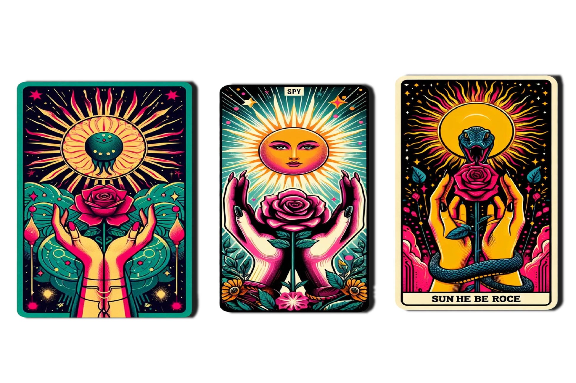 Set Of Mystical Tarot Card Design Clipart Bundle - CraftNest - Digital Crafting and Art