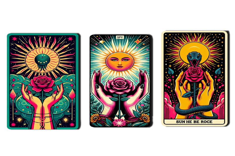 Set Of Mystical Tarot Card Design Clipart Bundle - CraftNest - Digital Crafting and Art