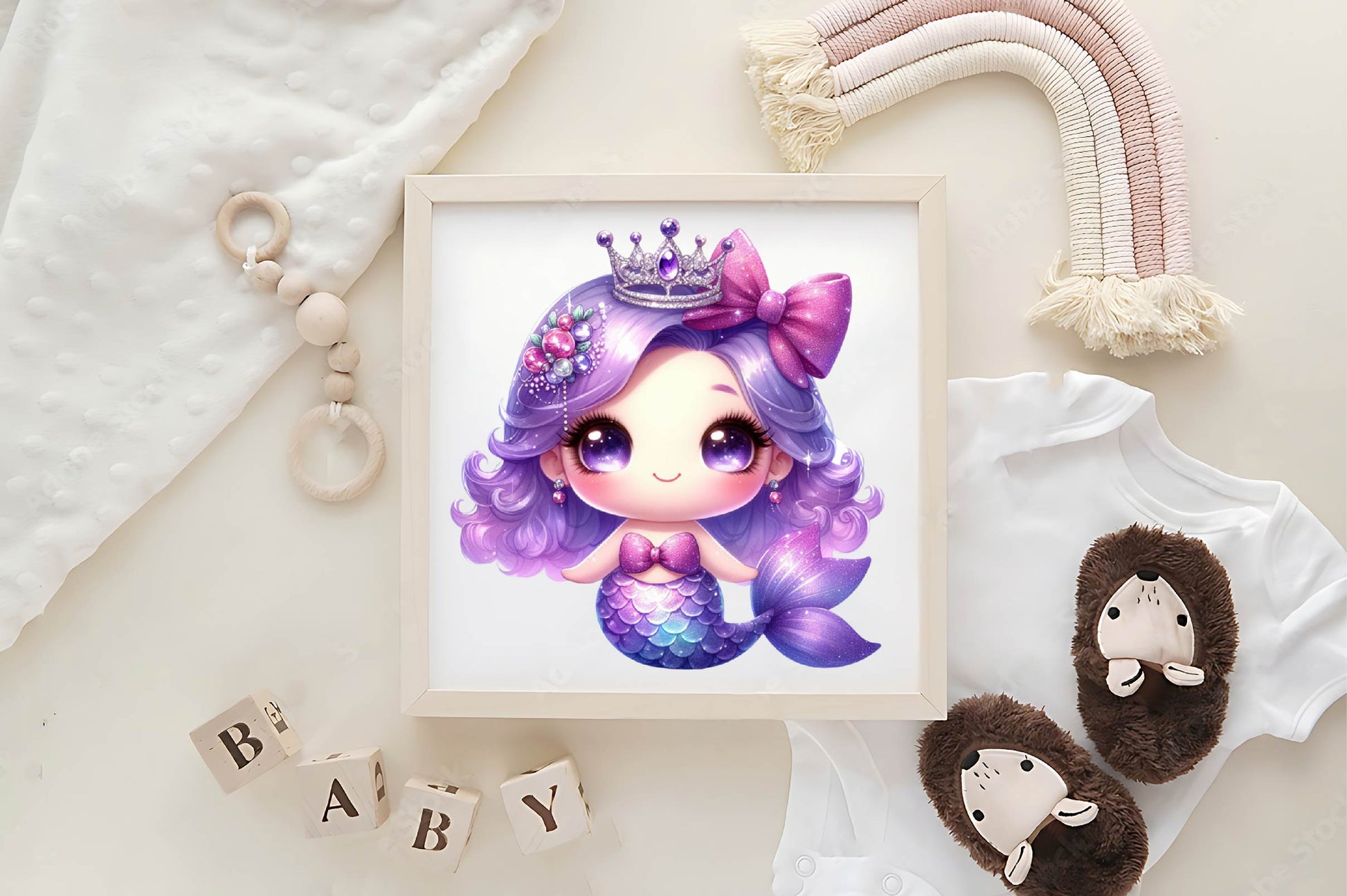 Cute Mermaid Clipart Bundle 1 - CraftNest - Digital Crafting and Art