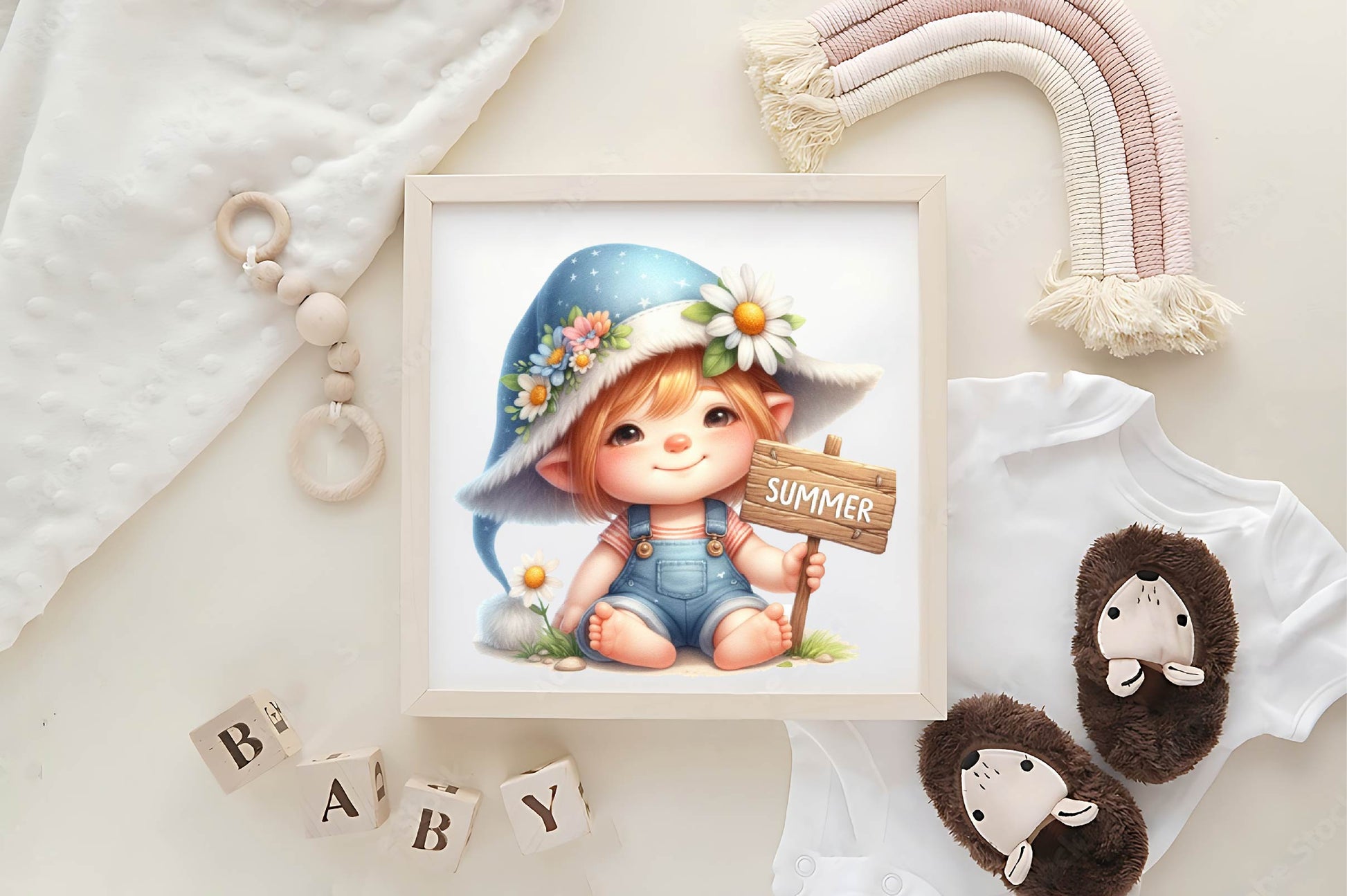 Cute Summer Gnome Clipart Bundle - CraftNest - Digital Crafting and Art