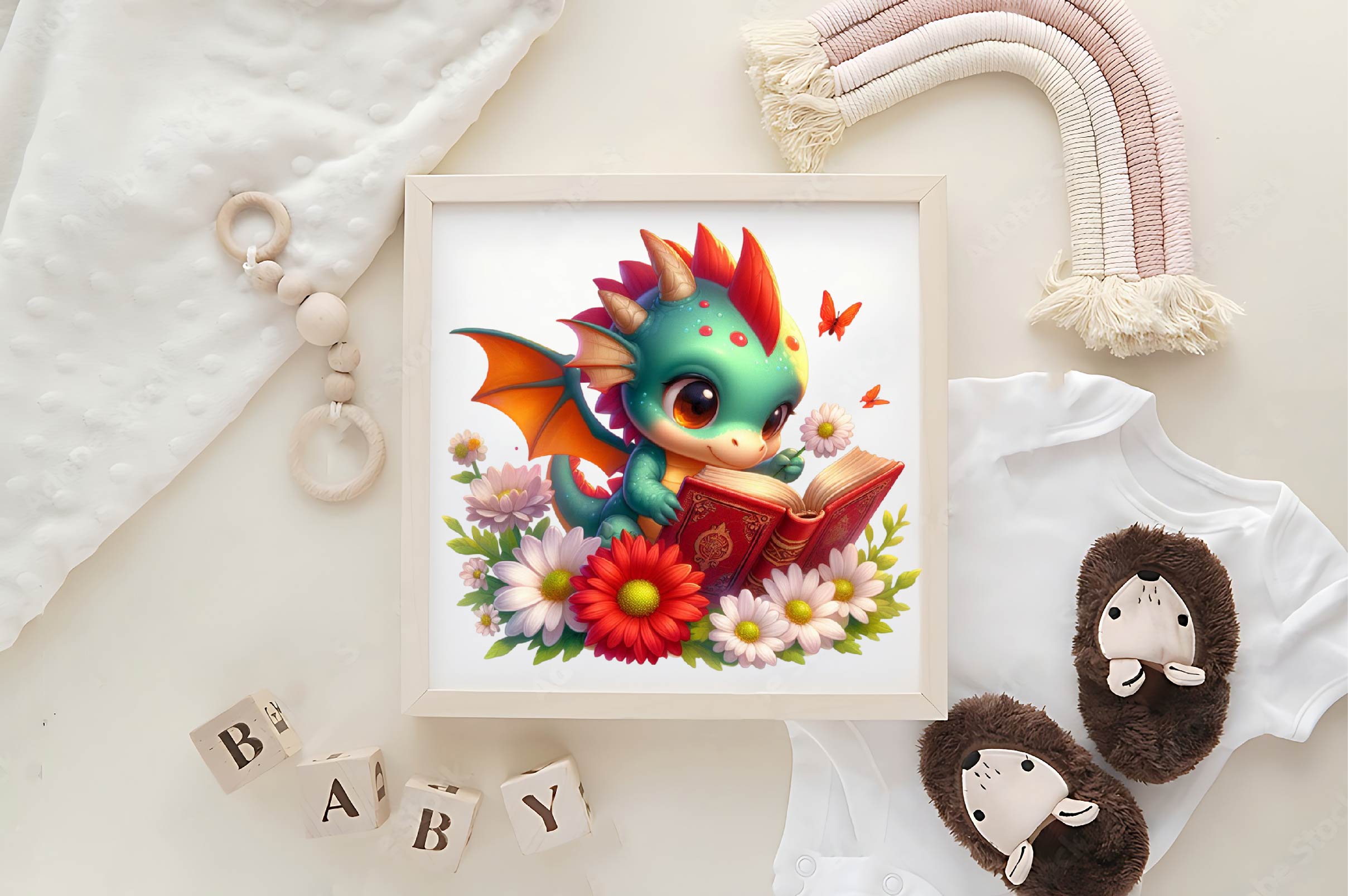 Cute Baby Dragon Clipart Bundle - CraftNest - Digital Crafting and Art