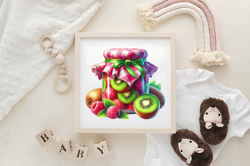 Fruits Jarful Joys Clipart Bundle - CraftNest - Digital Crafting and Art