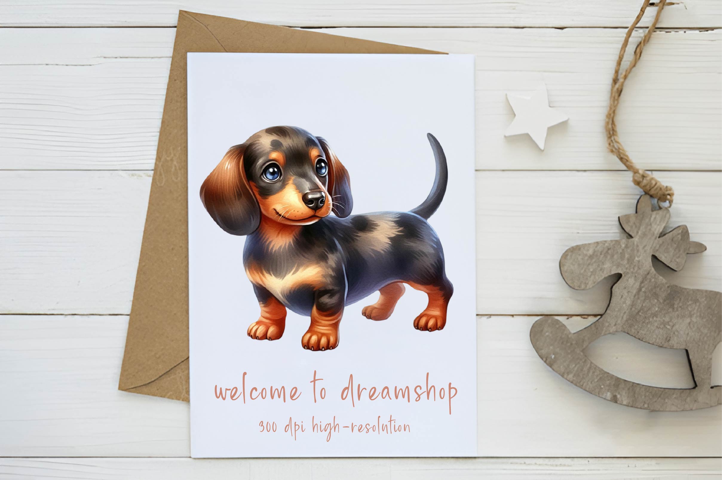 Dachshund Puppy Clipart Bundle - CraftNest - Digital Crafting and Art