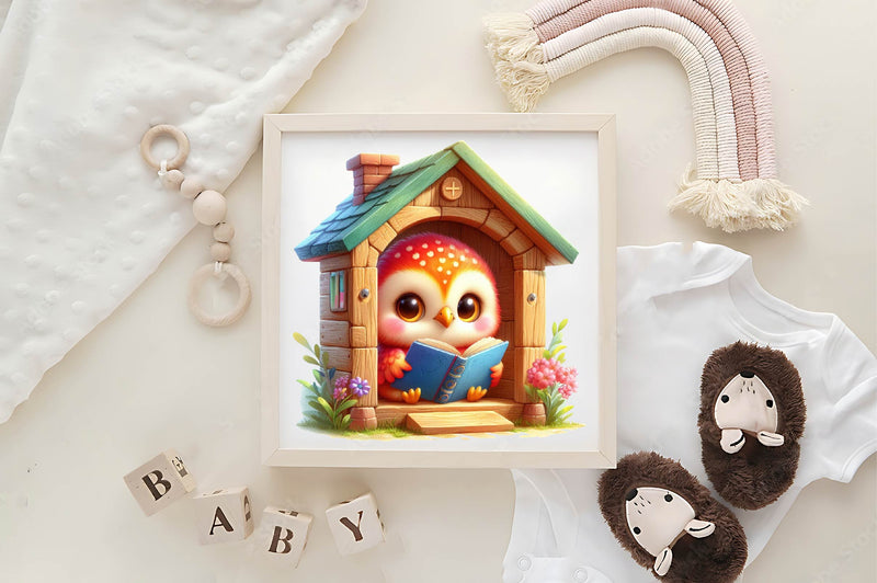 Spring Owl Clipart Bundle - CraftNest - Digital Crafting and Art