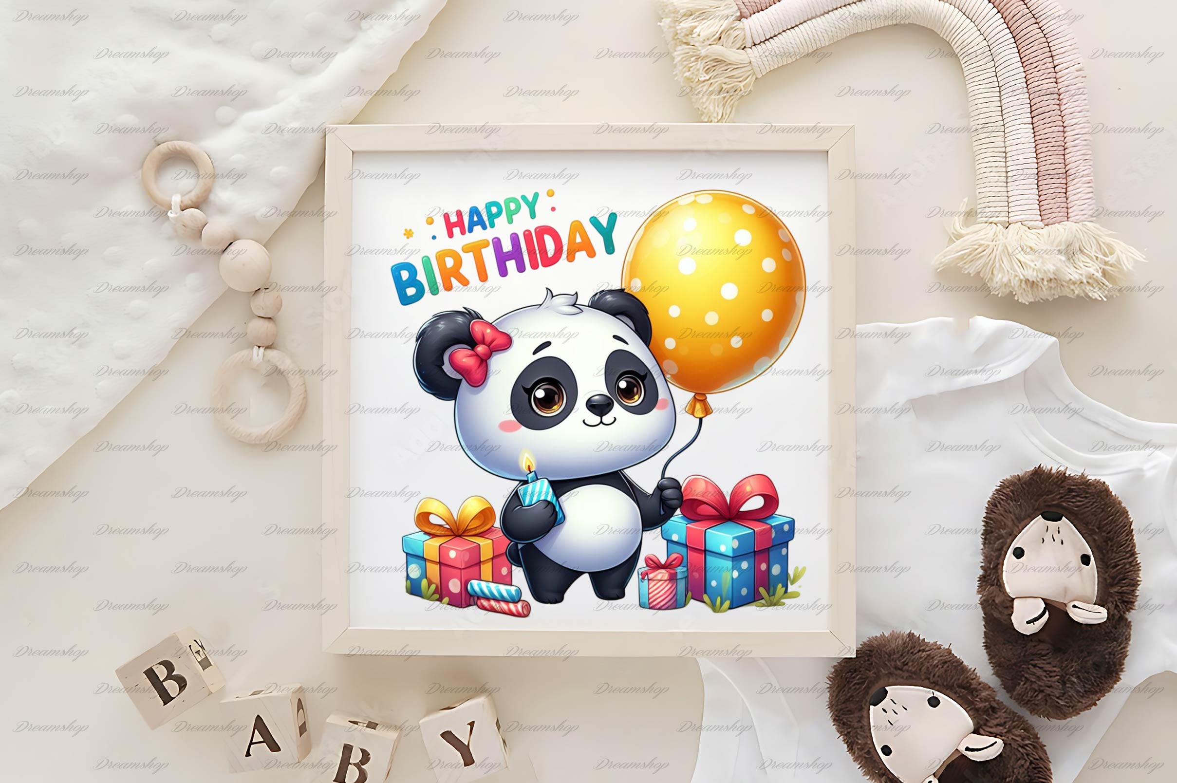 Panda Birthday Clipart Bundle - CraftNest - Digital Crafting and Art