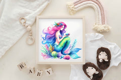 Mermaids Mermaid Clipart Bundle - CraftNest - Digital Crafting and Art