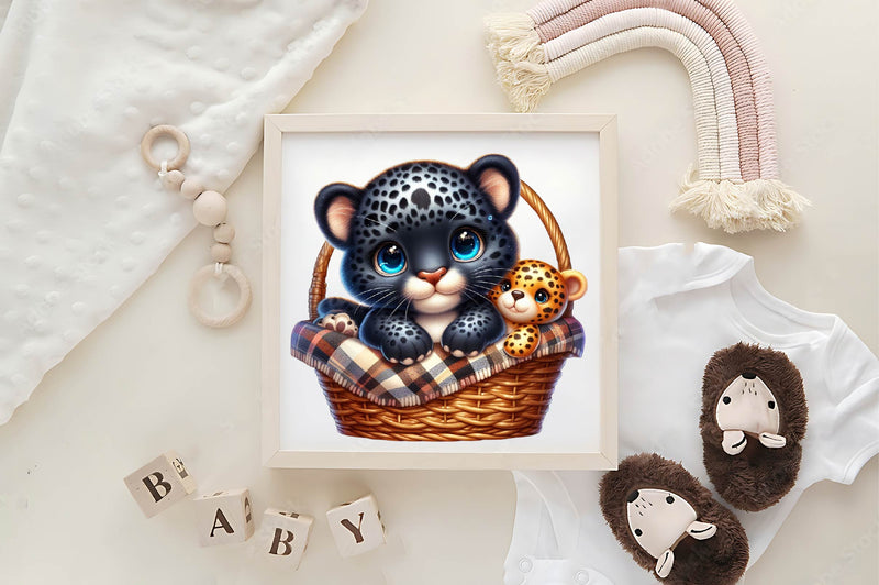 Cute Baby Leopard Clipart Bundle - CraftNest - Digital Crafting and Art