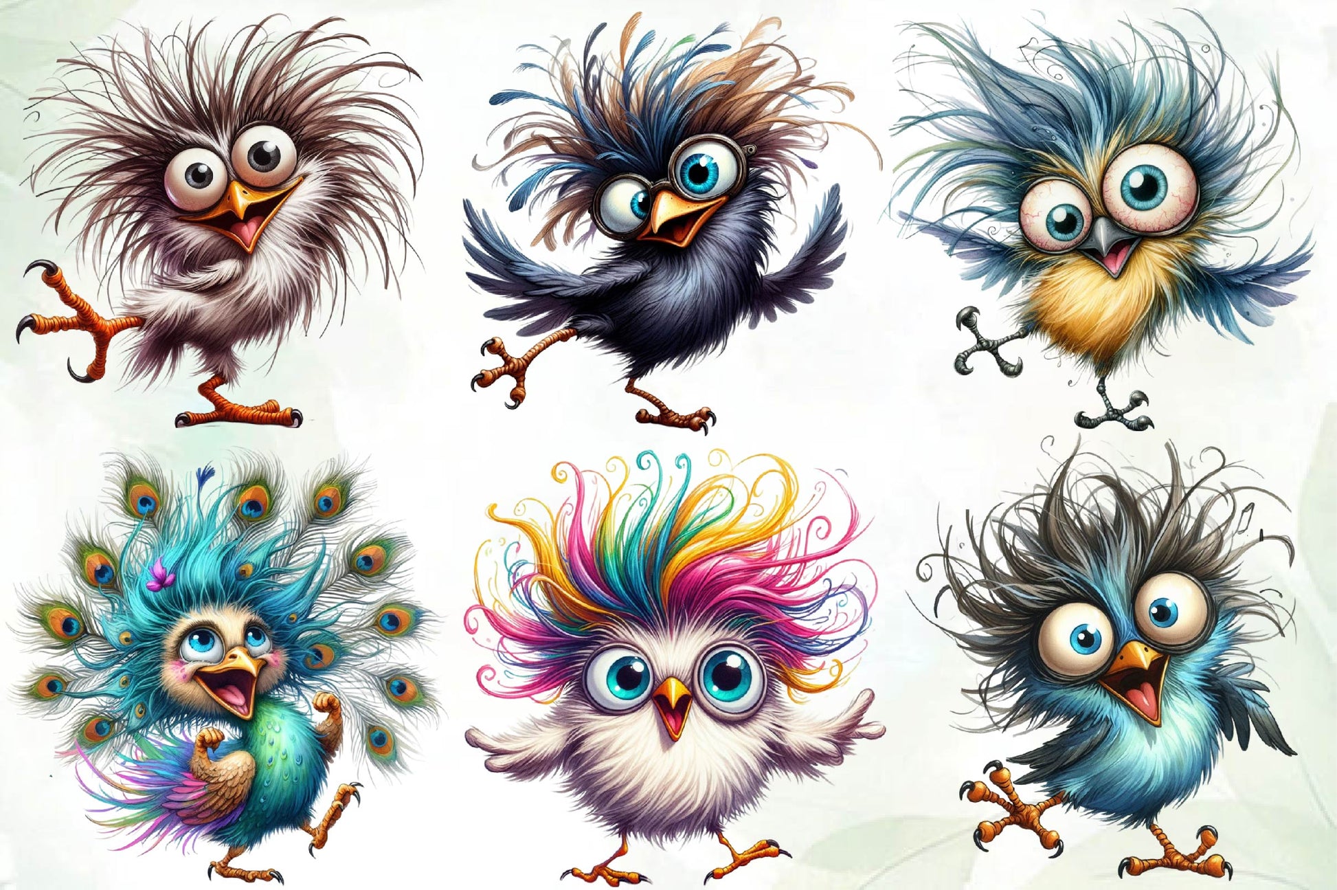 Funny Bird Funny Bird Clipart Bundle 1 - CraftNest - Digital Crafting and Art