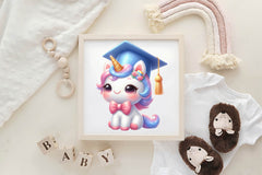 Graduation Unicorn Clipart Bundle - CraftNest - Digital Crafting and Art