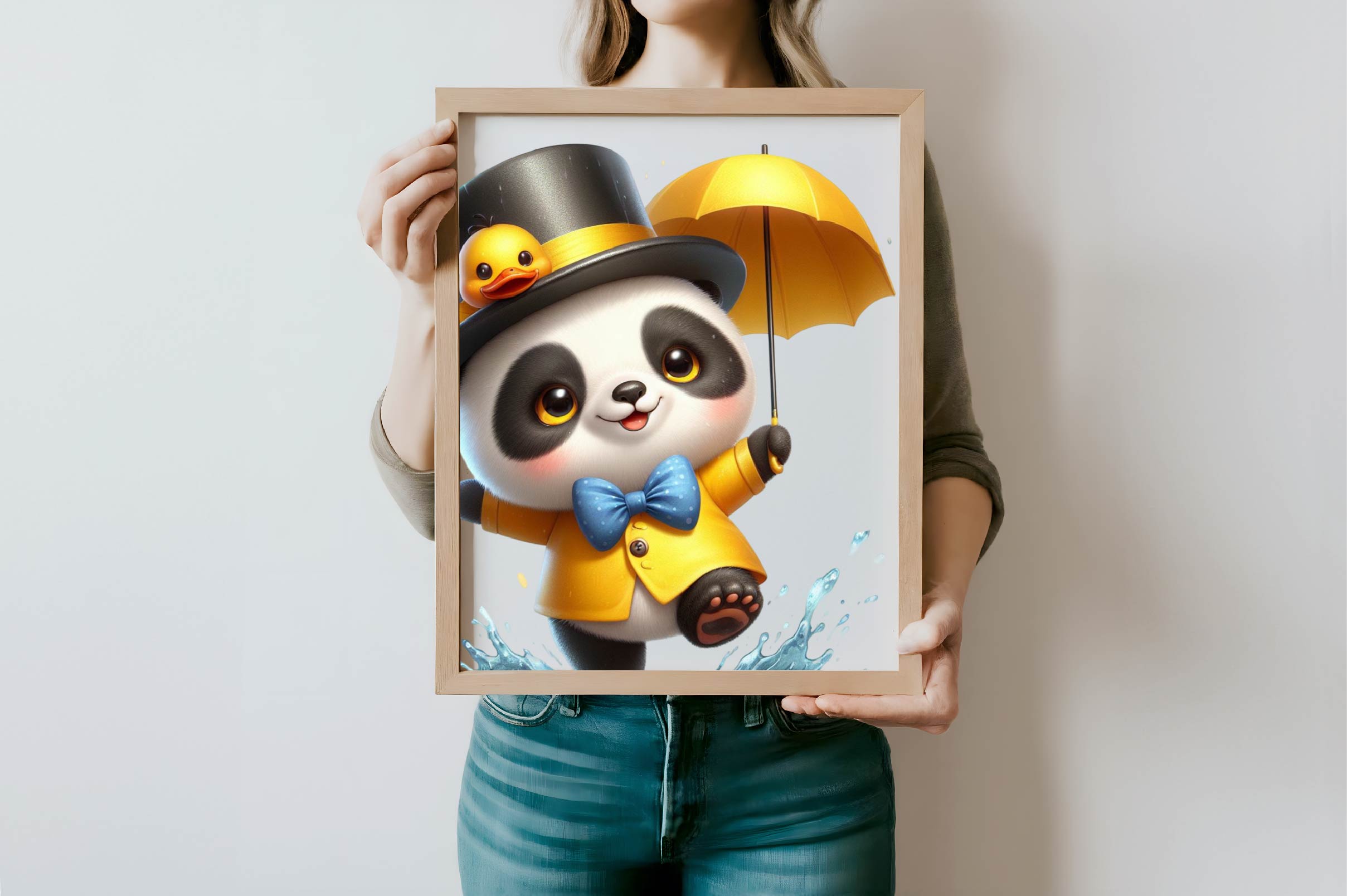 Funny Little Pandas Umbrella Clipart Bundle - CraftNest - Digital Crafting and Art