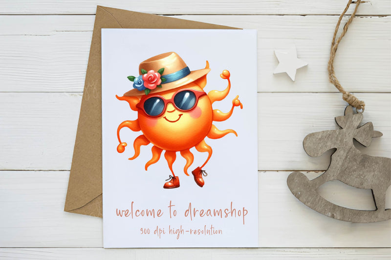 Dancing Sun Clipart Bundle - CraftNest - Digital Crafting and Art