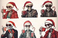 Christmas Skeleton Clipart Bundle - CraftNest - Digital Crafting and Art