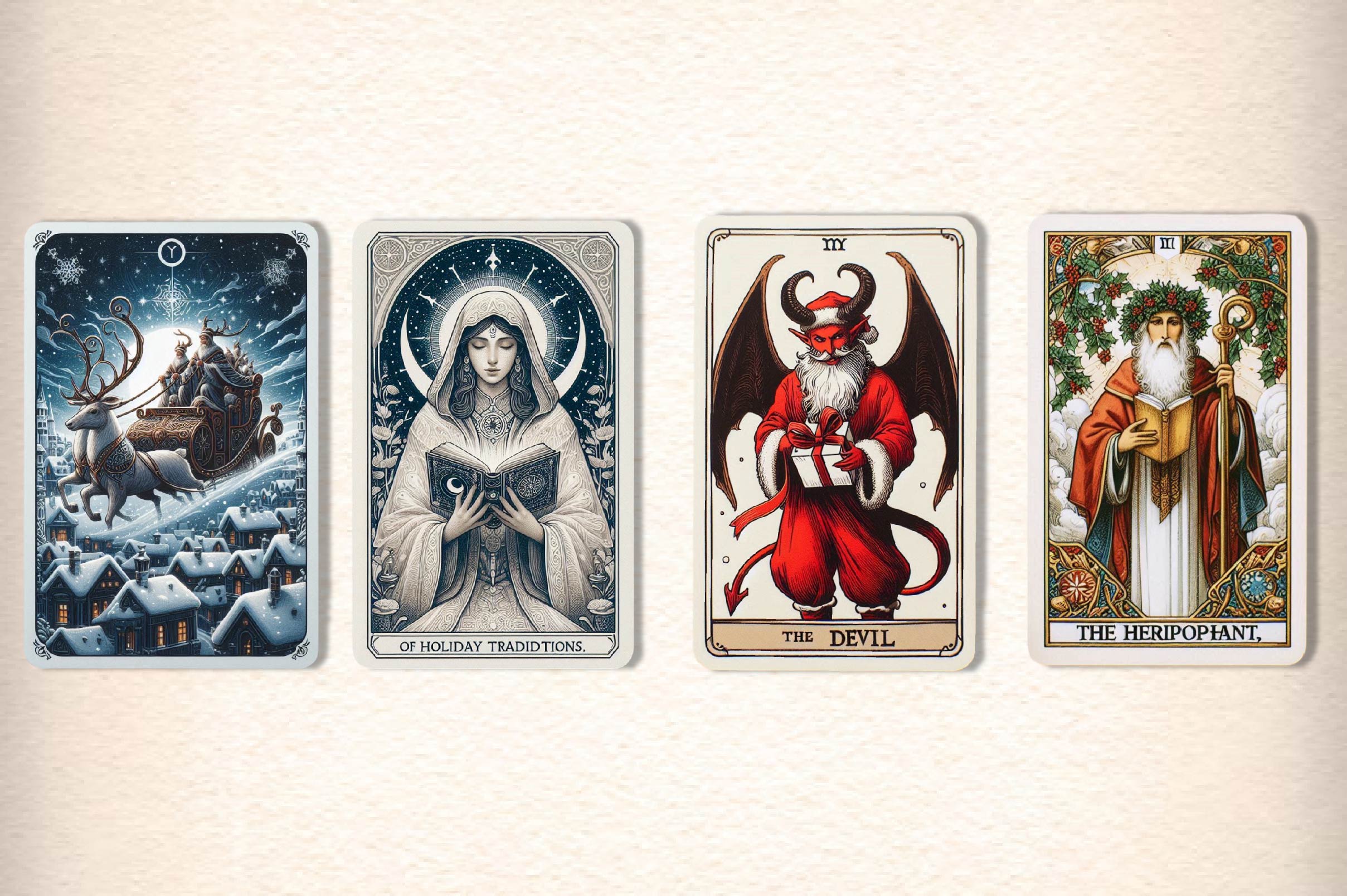 Christmas Tarot Card Clipart Bundle - CraftNest - Digital Crafting and Art