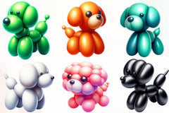 Funny Balloon Dog Clipart Bundle - CraftNest - Digital Crafting and Art