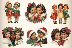 Vintage Christmas Card Clipart Bundle - CraftNest - Digital Crafting and Art