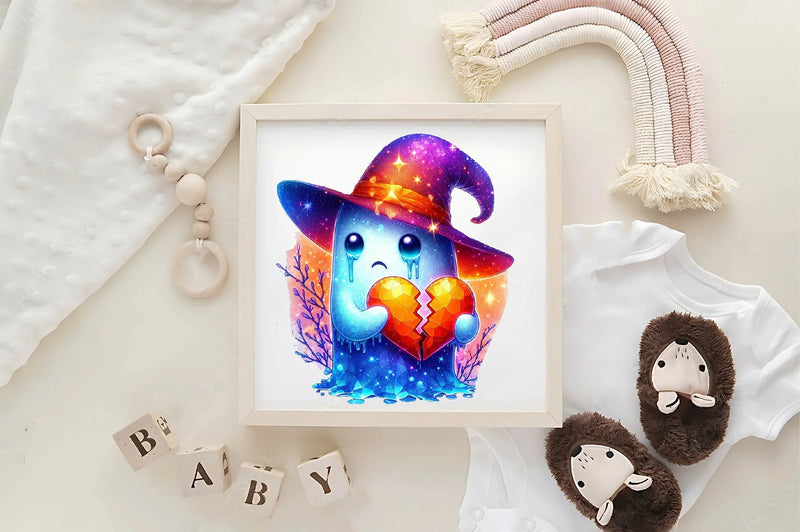 Sad Ghost Broken Heart Clipart Bundle - CraftNest - Digital Crafting and Art