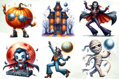 Disco Halloween Clipart Bundle 1 - CraftNest - Digital Crafting and Art