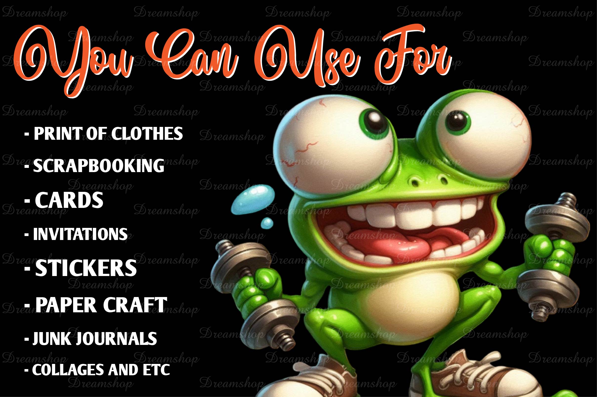 Cute Frog Funny Frog Clipart Bundle - CraftNest - Digital Crafting and Art