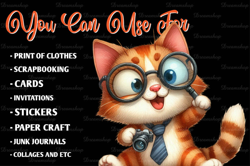 Crazy Funny Cat Clipart Bundle - CraftNest - Digital Crafting and Art