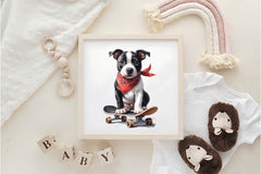 Cute Dogs Black Bandana Clipart Bundle - CraftNest - Digital Crafting and Art